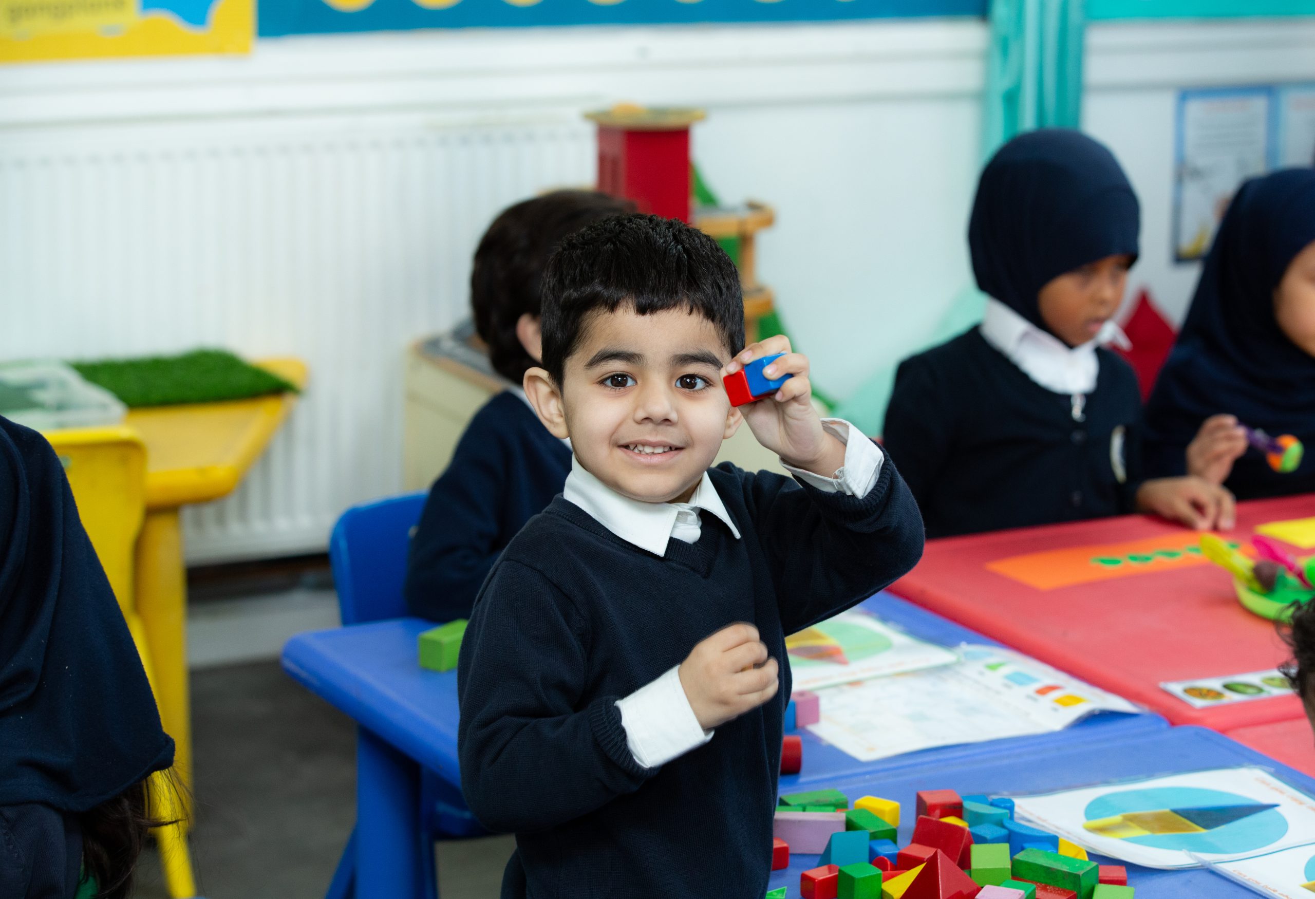 Children learning at Oakwood Primary School